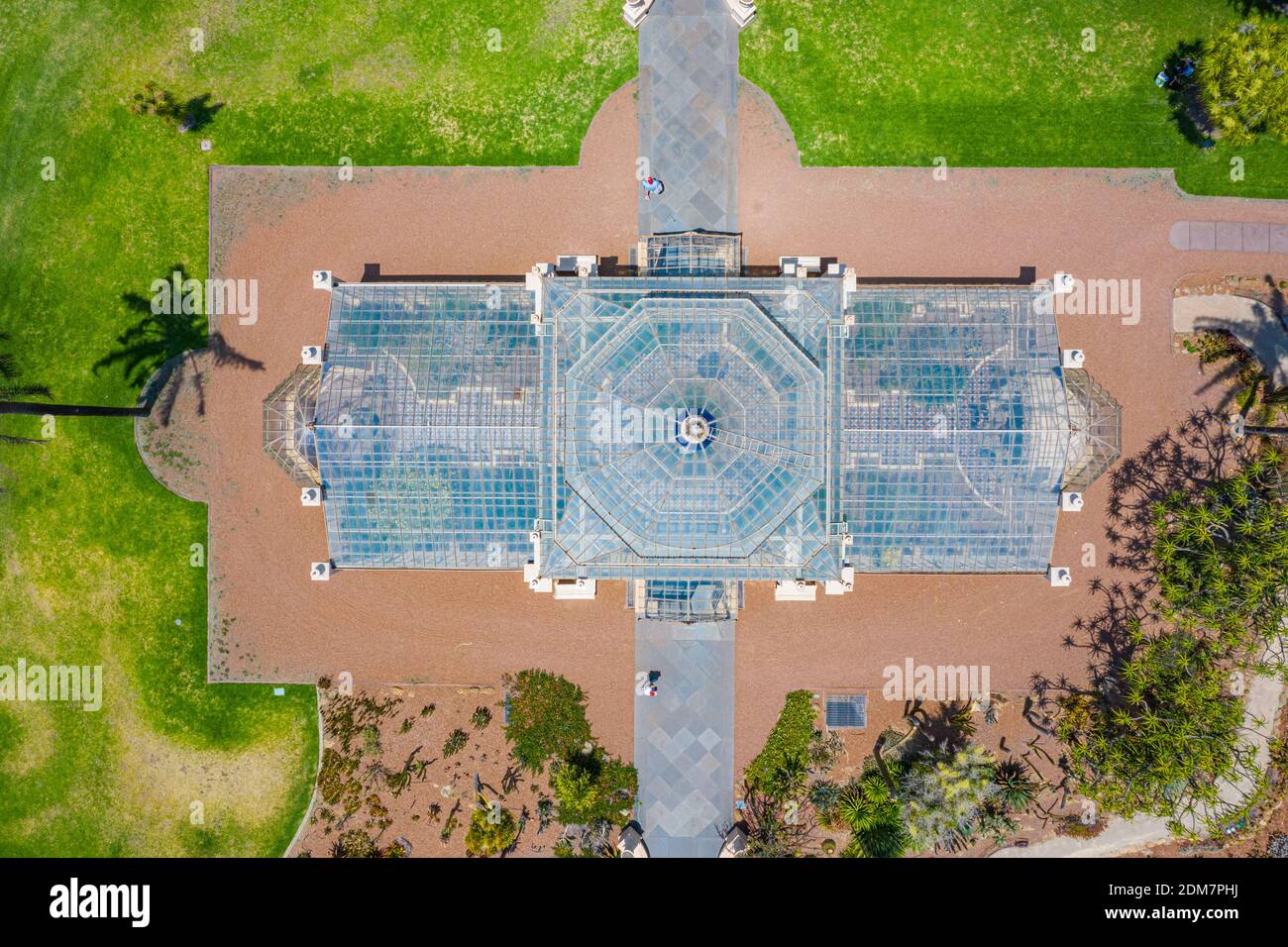 Palm house at botanic garden in adelaide, Australia Stock Photo