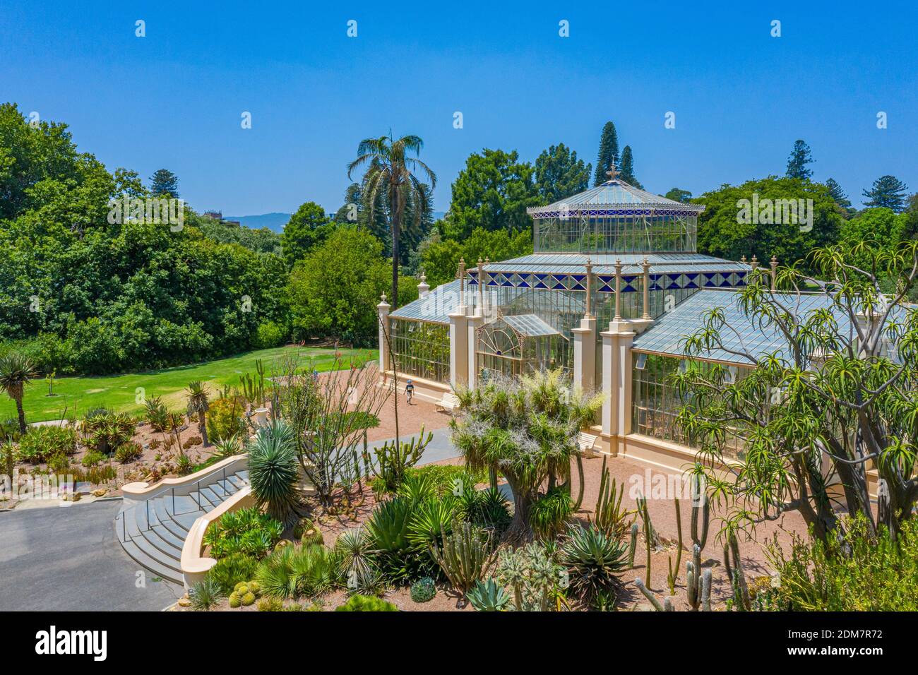 Palm house at botanic garden in adelaide, Australia Stock Photo