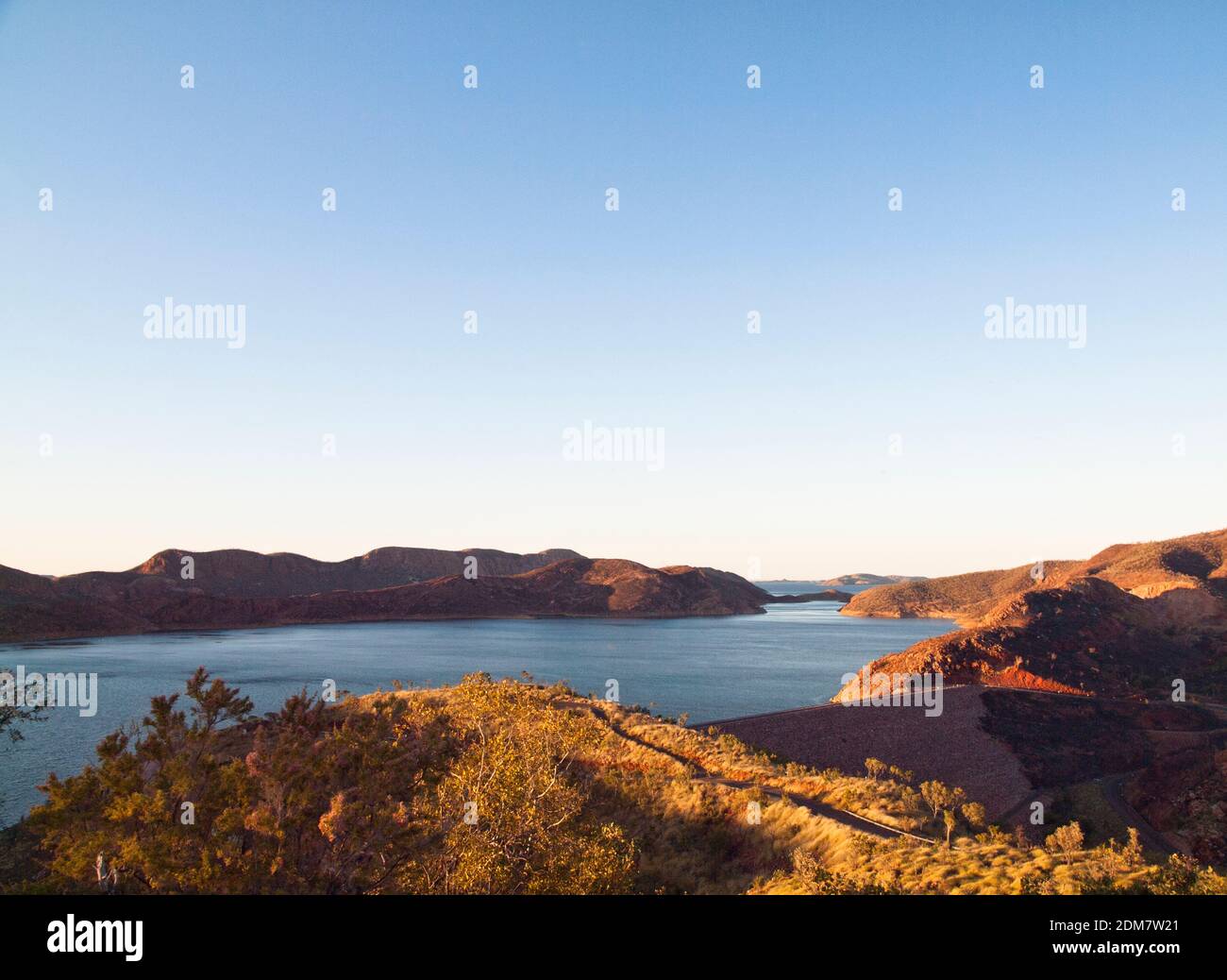 Lake Argyle and dam wall, Western Australia Stock Photo Alamy