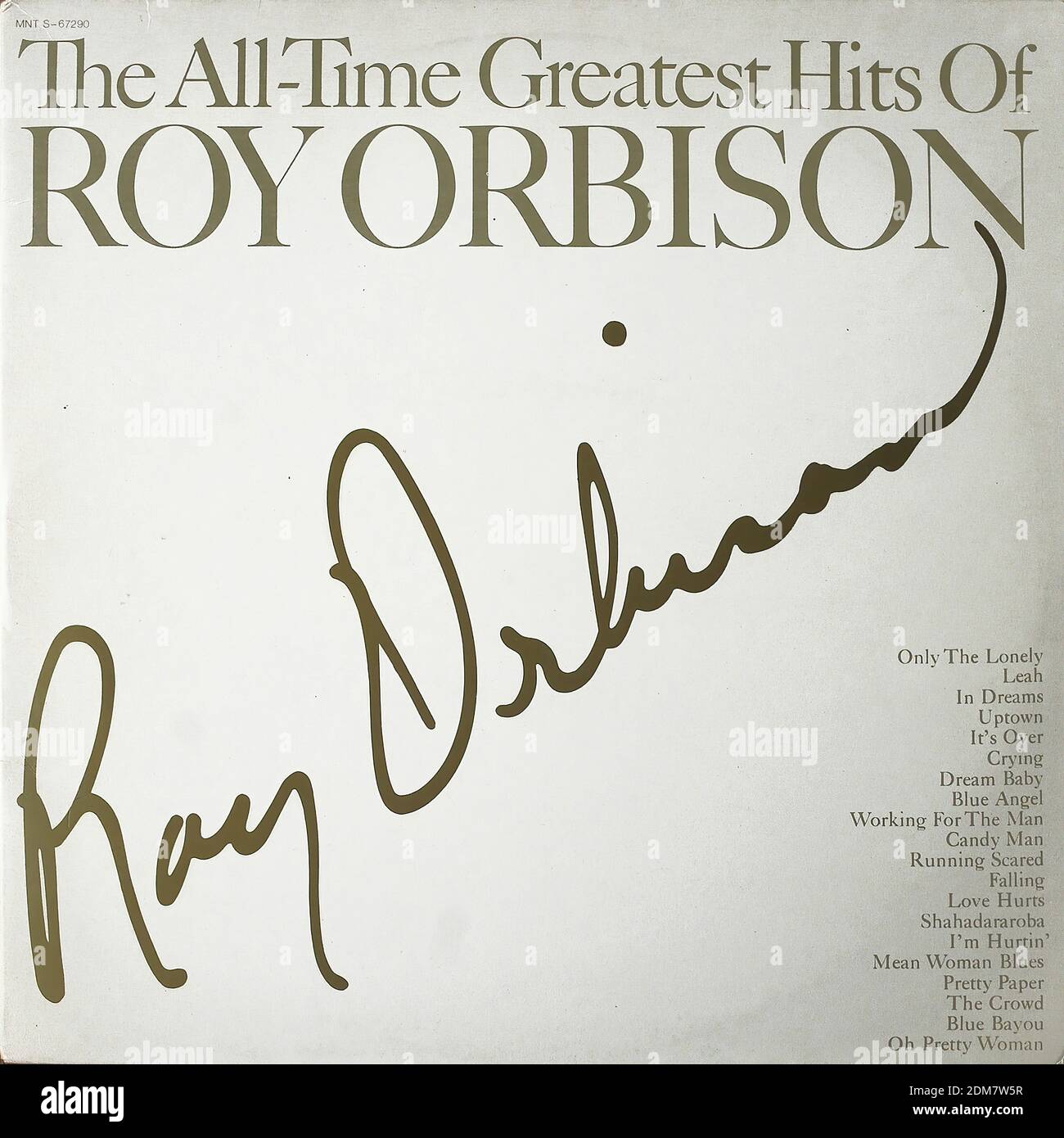 Roy Orbison The All Time Greatest Hits Of 1974 Vintage Vinyl Album Cover Stock Photo Alamy