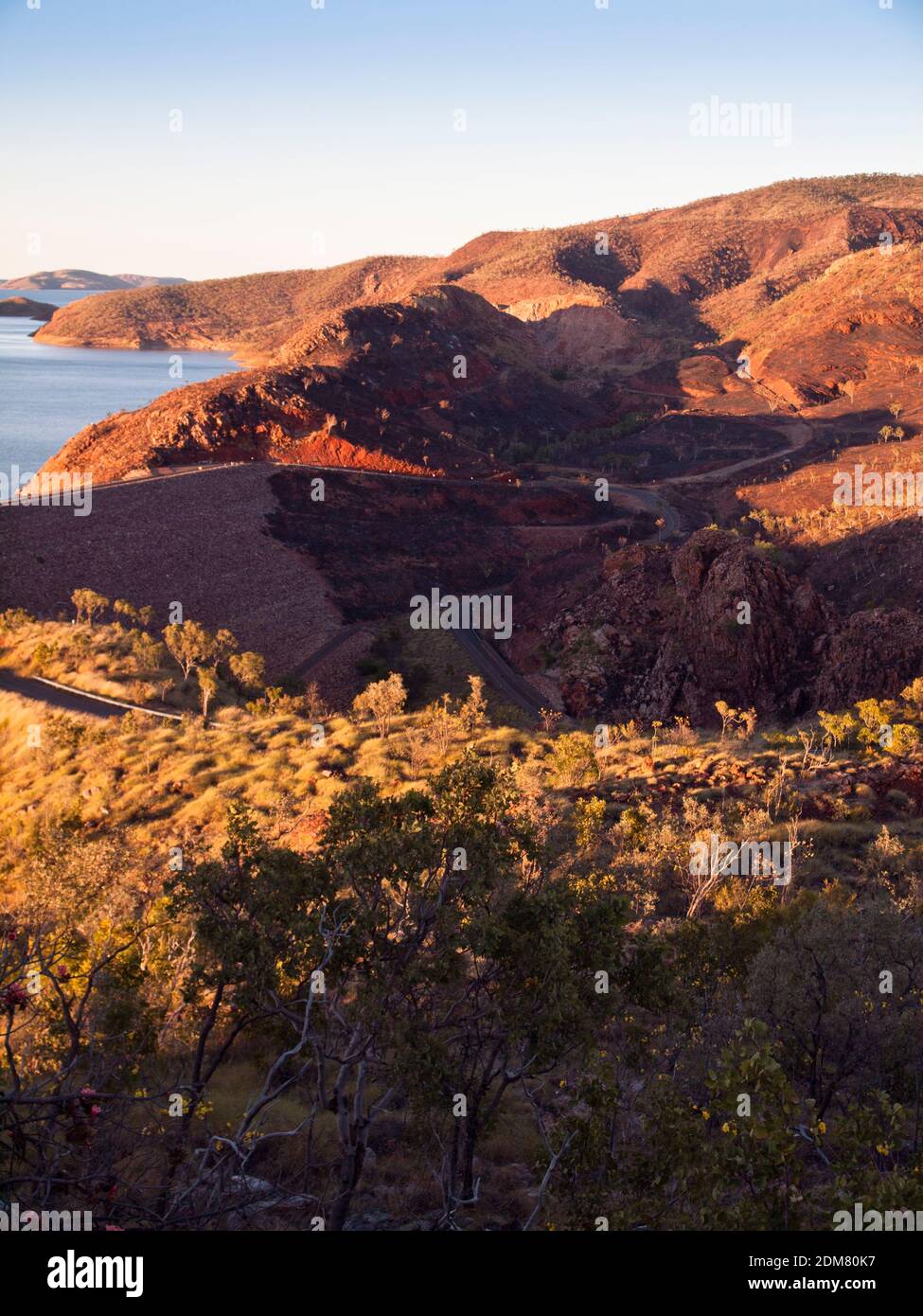 Lake Argyle and dam wall, Western Australia Stock Photo Alamy