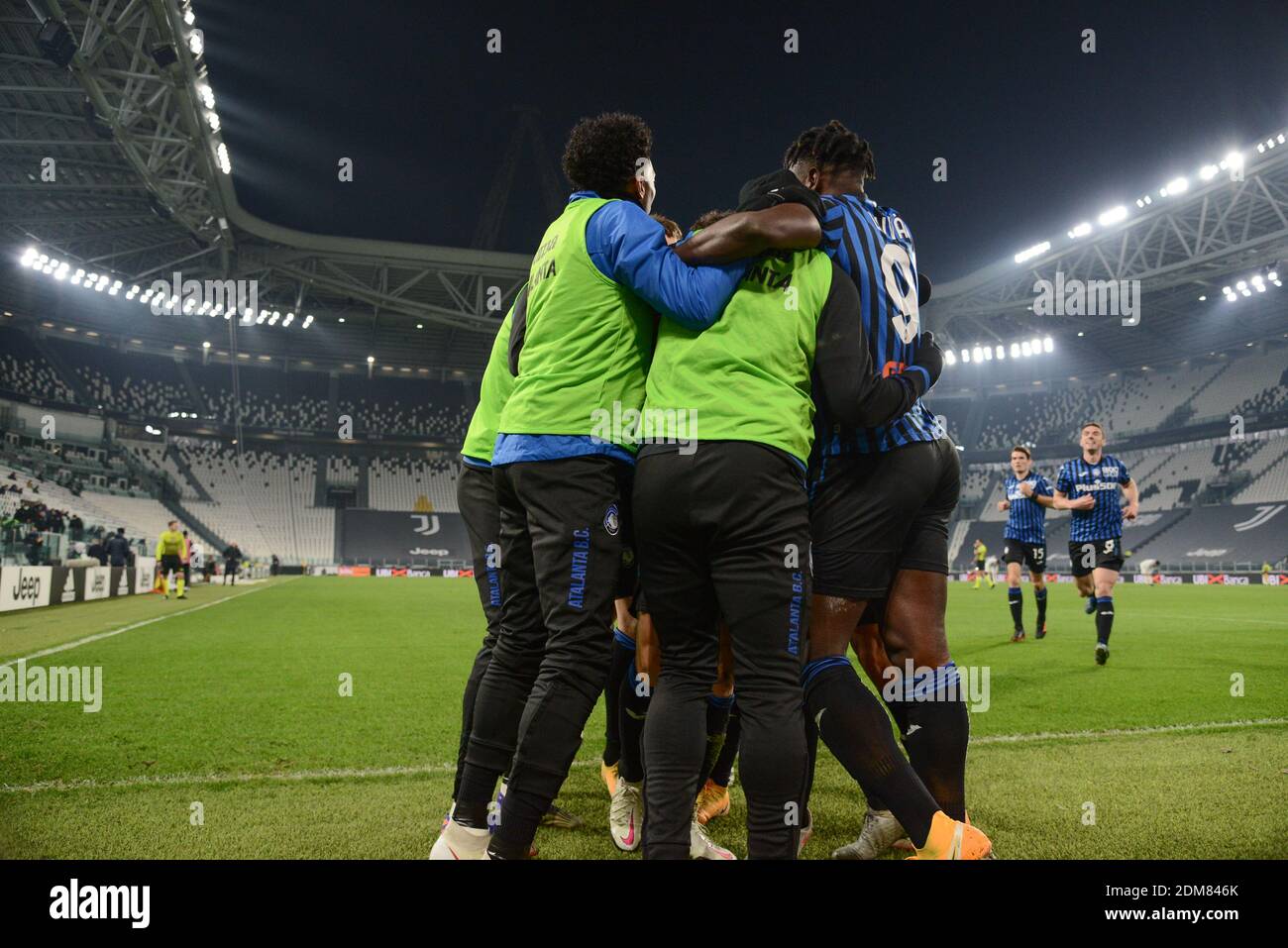Atalanta BC celebrates during the Serie A match between Juventus and