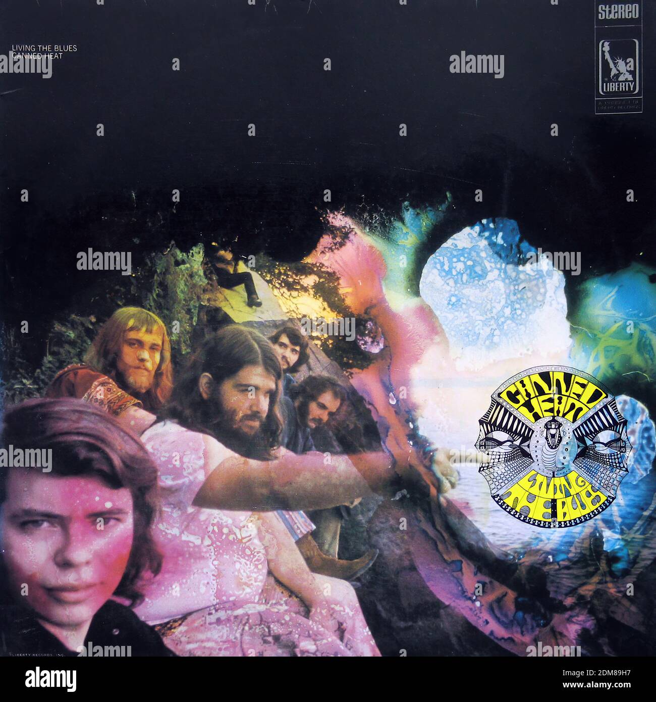 Canned Heat Livin' the Blues 2LP Vintage Vinyl Record Cover Stock