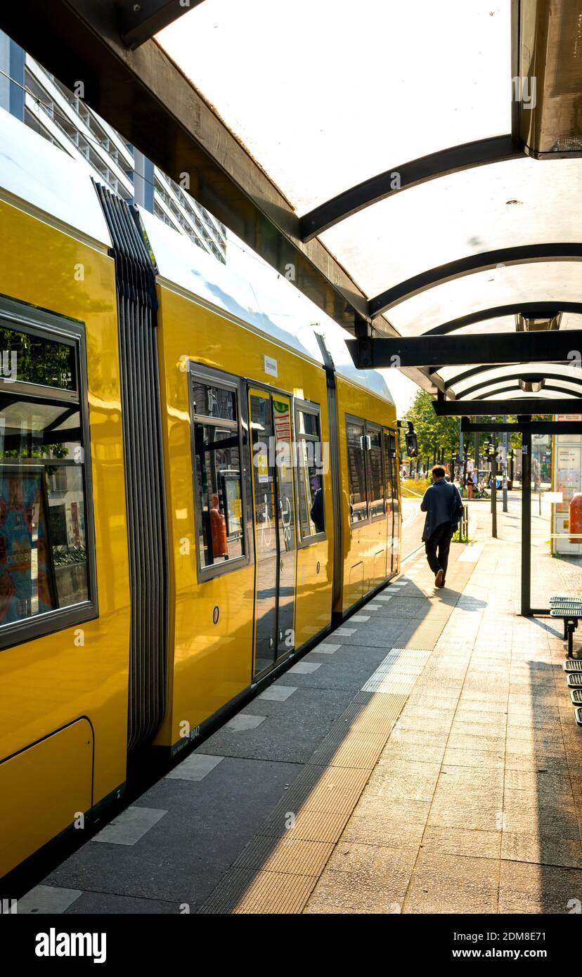 Tram In Berlin Stock Photo