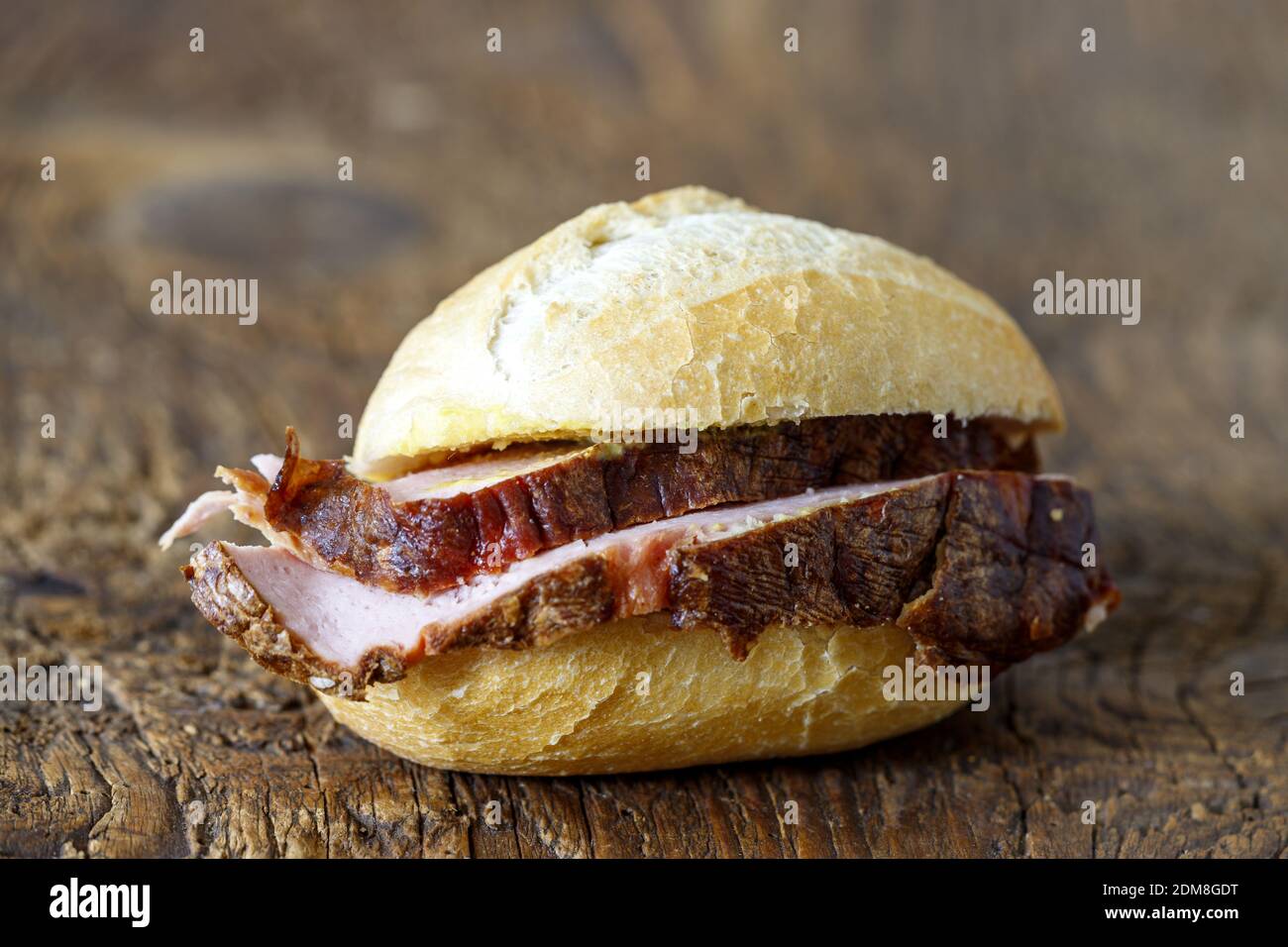 Meat Loaf In A Bun Stock Photo