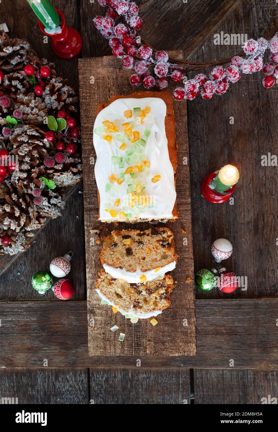 Christmas Fruit Loaf Stock Photo - Alamy