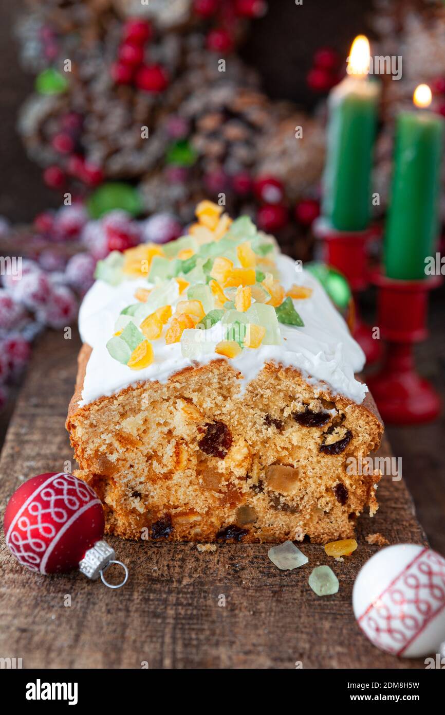 Christmas Fruit Loaf Stock Photo - Alamy