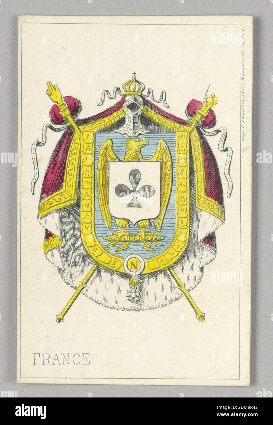 Eugénie, Empress of France, Queen of Clubs from Set of Jeu Imperial–Second  Empire–Napoleon III Playing Cards