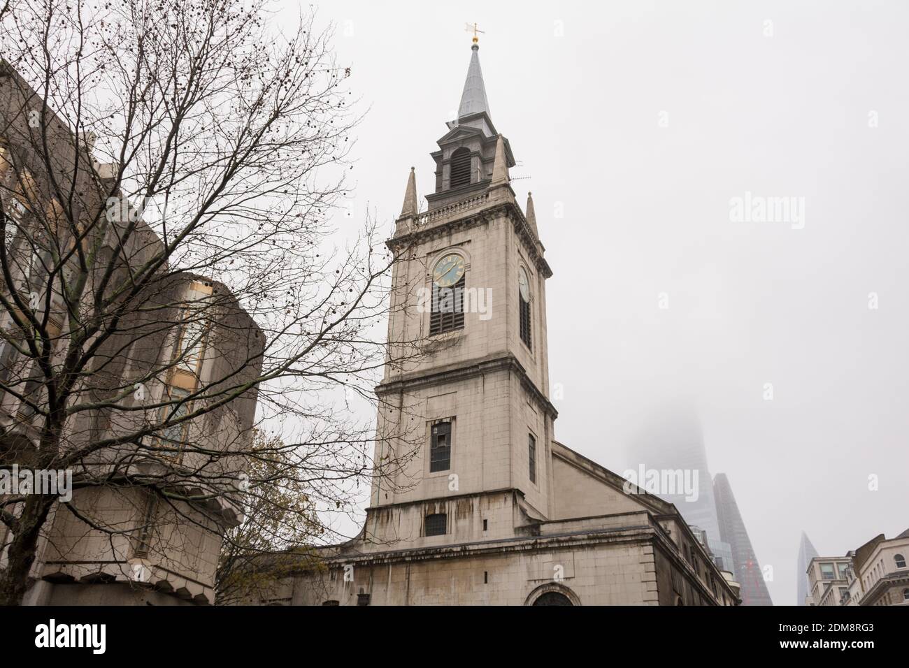 Sir Christopher Wren's church of St Lawrence Jewry, Guildhall Yard, London, EC2, U.K. Stock Photo