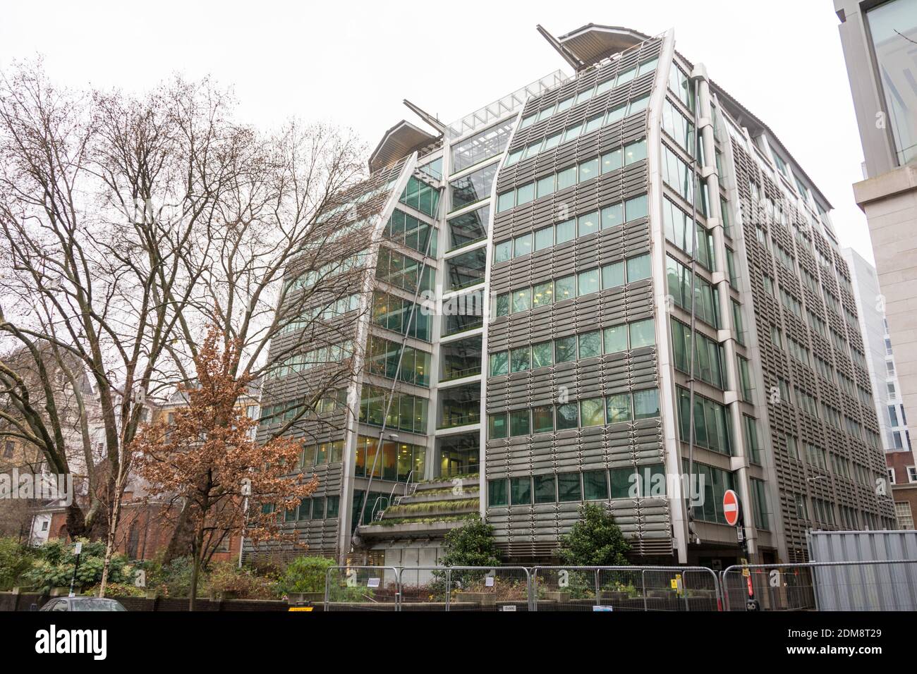 Nicholas Grimshaw's Lloyds Banking Group building at 25 Gresham Street, City of London, U.K. Stock Photo