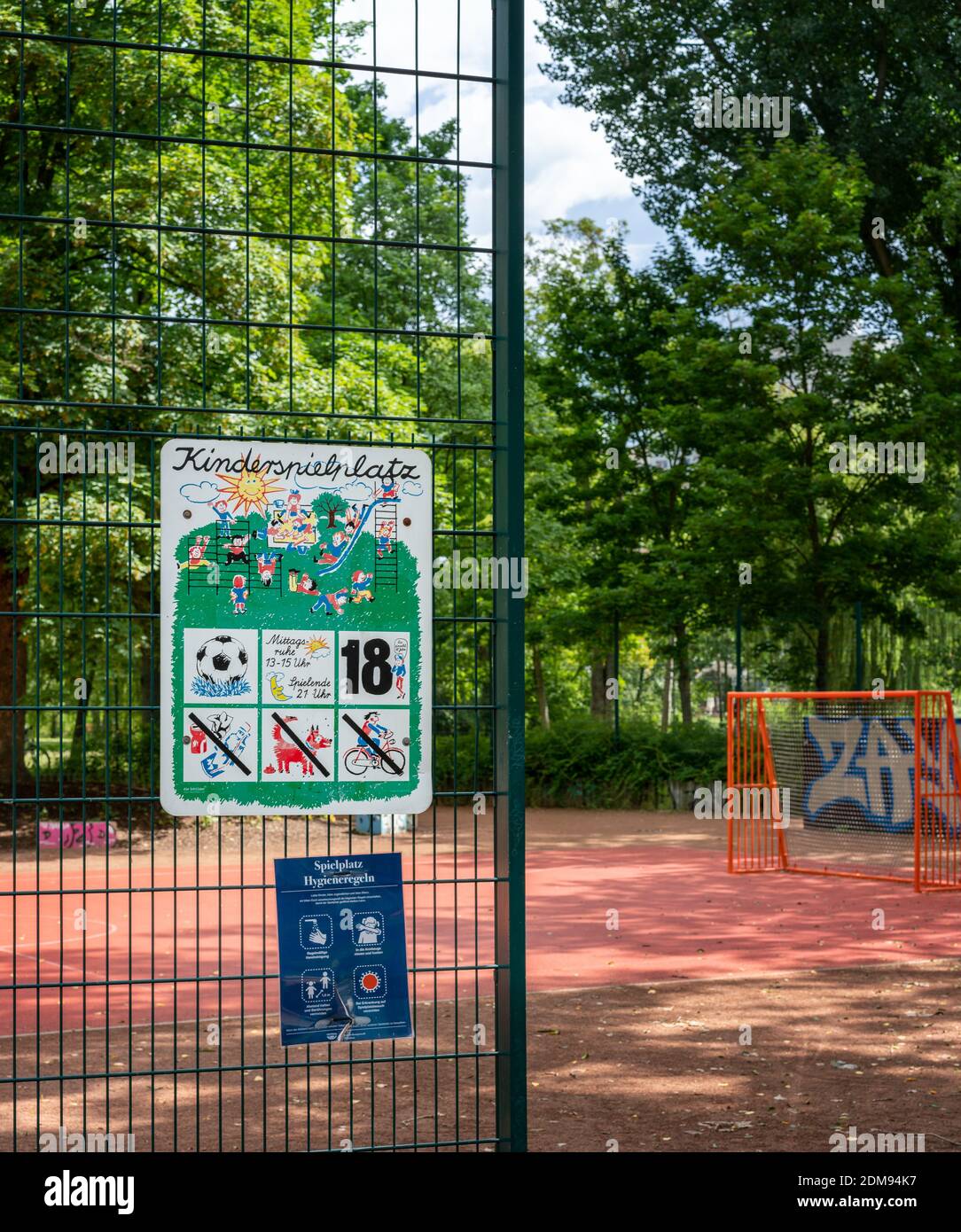 Children S Playground With Rules Stock Photo