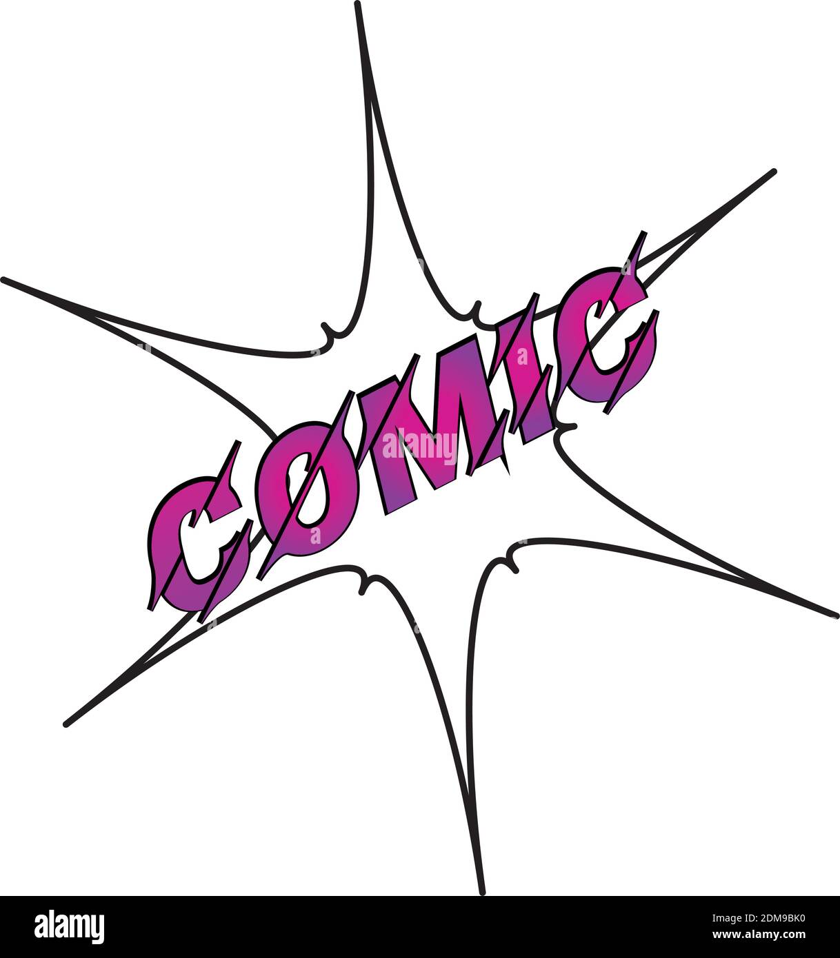 Comic speech bubble Stock Vector