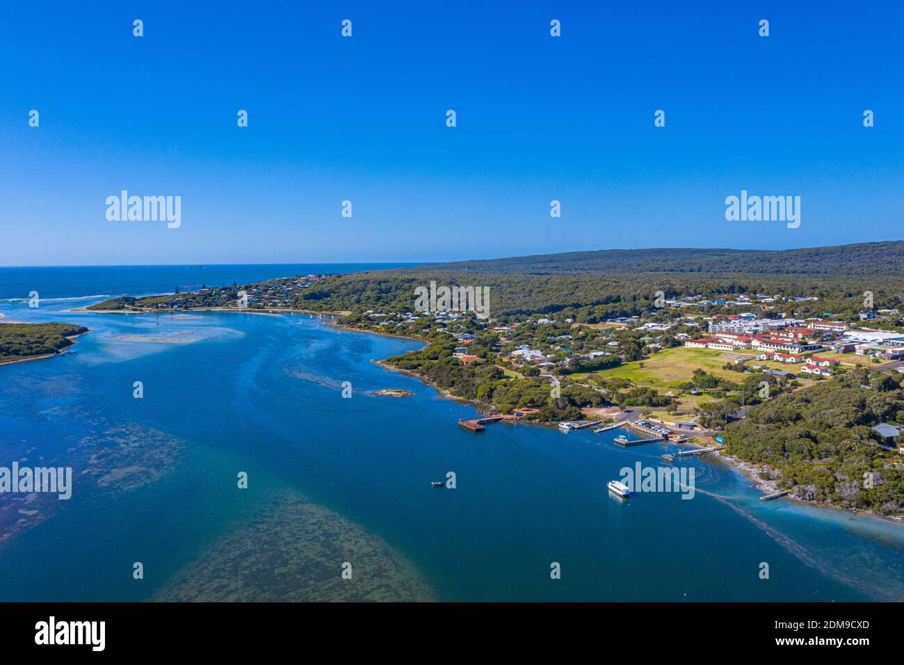 Aerial view of Augusta in Australia Stock Photo