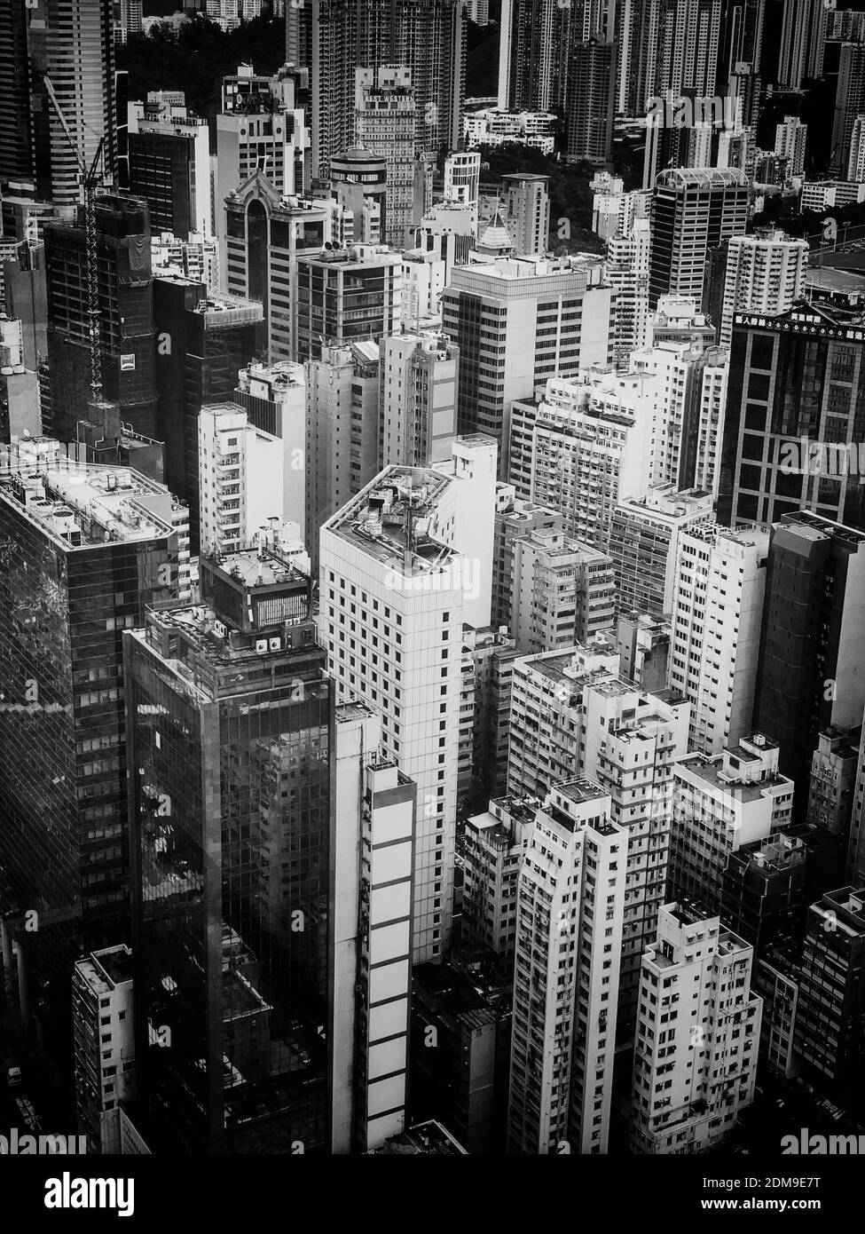 Hong kong high rise buildings Black and White Stock Photos & Images - Alamy