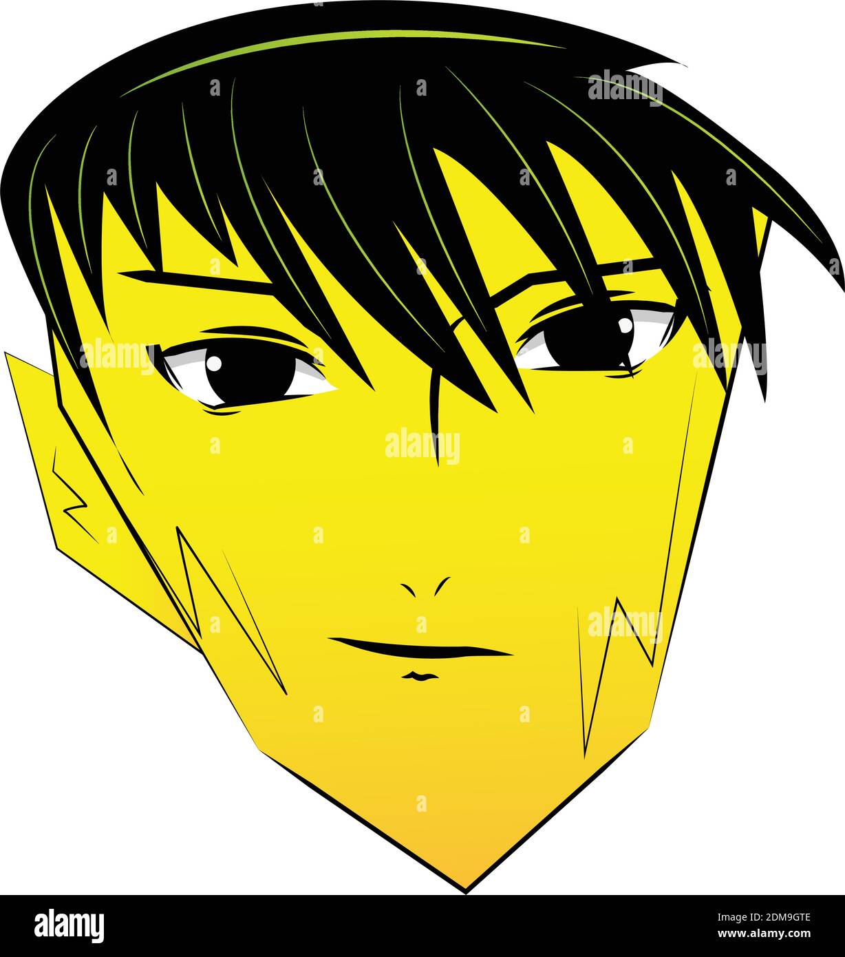 Face man anime Stock Vector Image & Art - Alamy