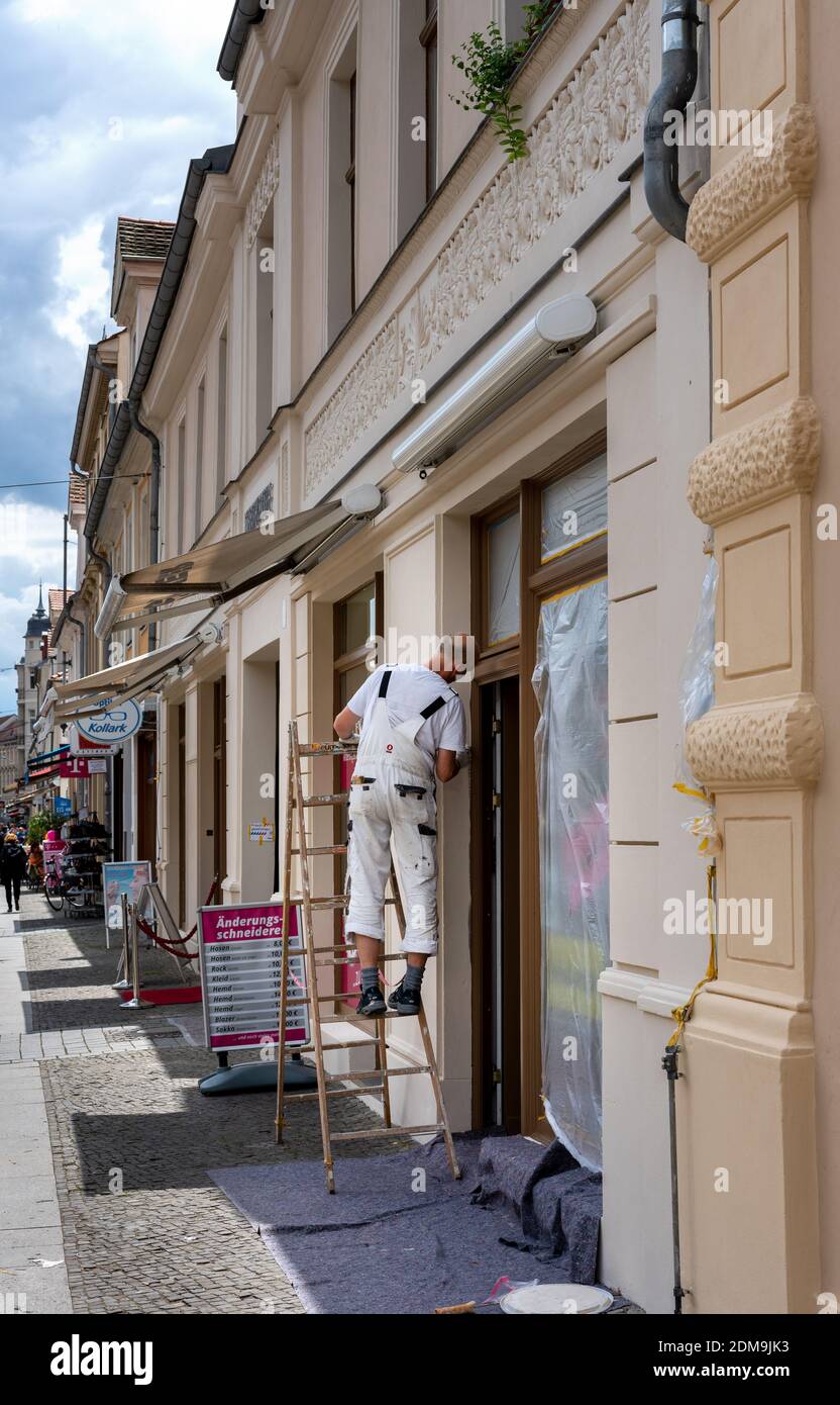 Painter At Work Stock Photo