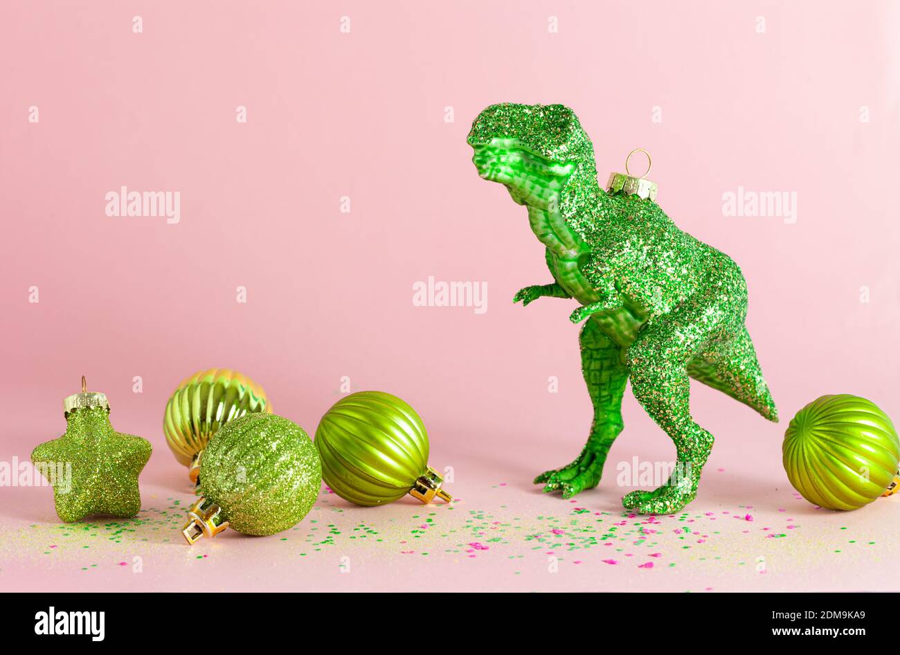 T-rex Christmas Ornament Stock Photo