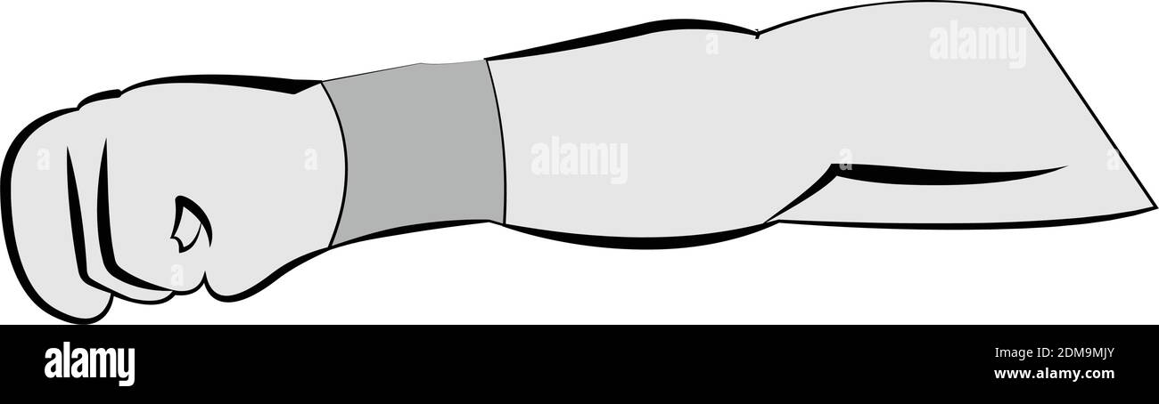 Isolated man arm Stock Vector