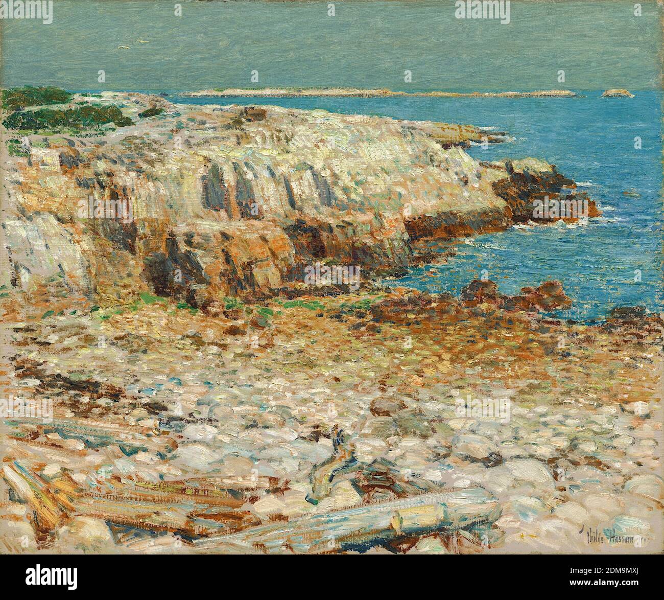 A North East Headland, 1901 American Impressionist Painting by Childe Hassam - Very high resolution and quality image Stock Photo