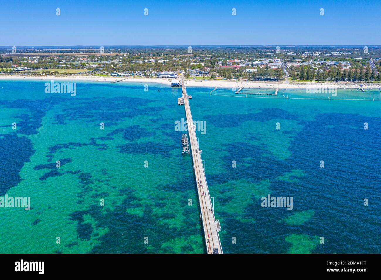 Aerial view of Busselton jetty in Australia Stock Photo Alamy