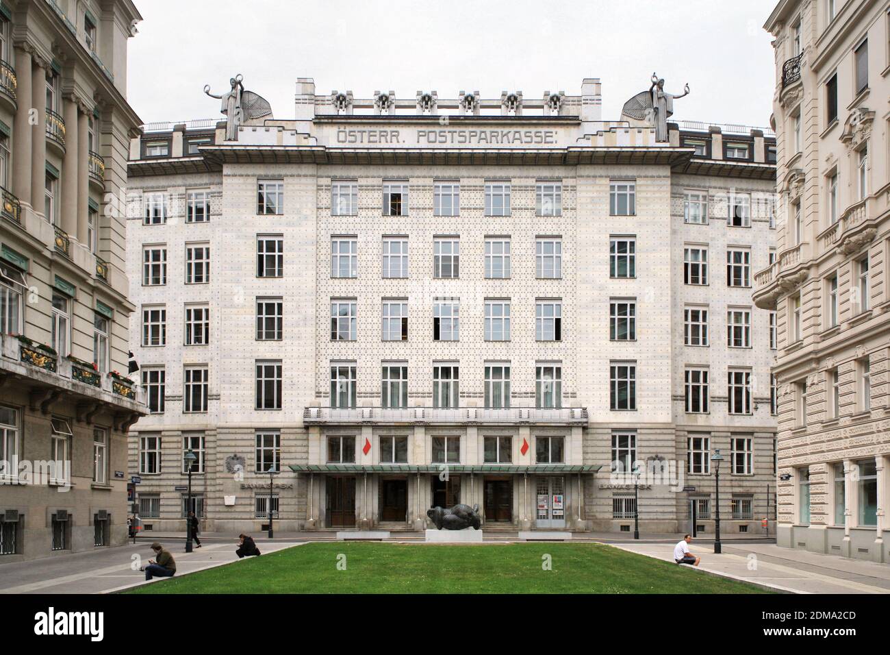 Art Nouveau facade of the Austrian Postal Savings Bank in Vienna, Austria  Stock Photo - Alamy