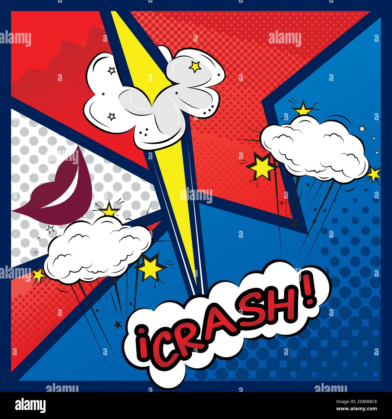 Cartoon of a breakup Stock Vector