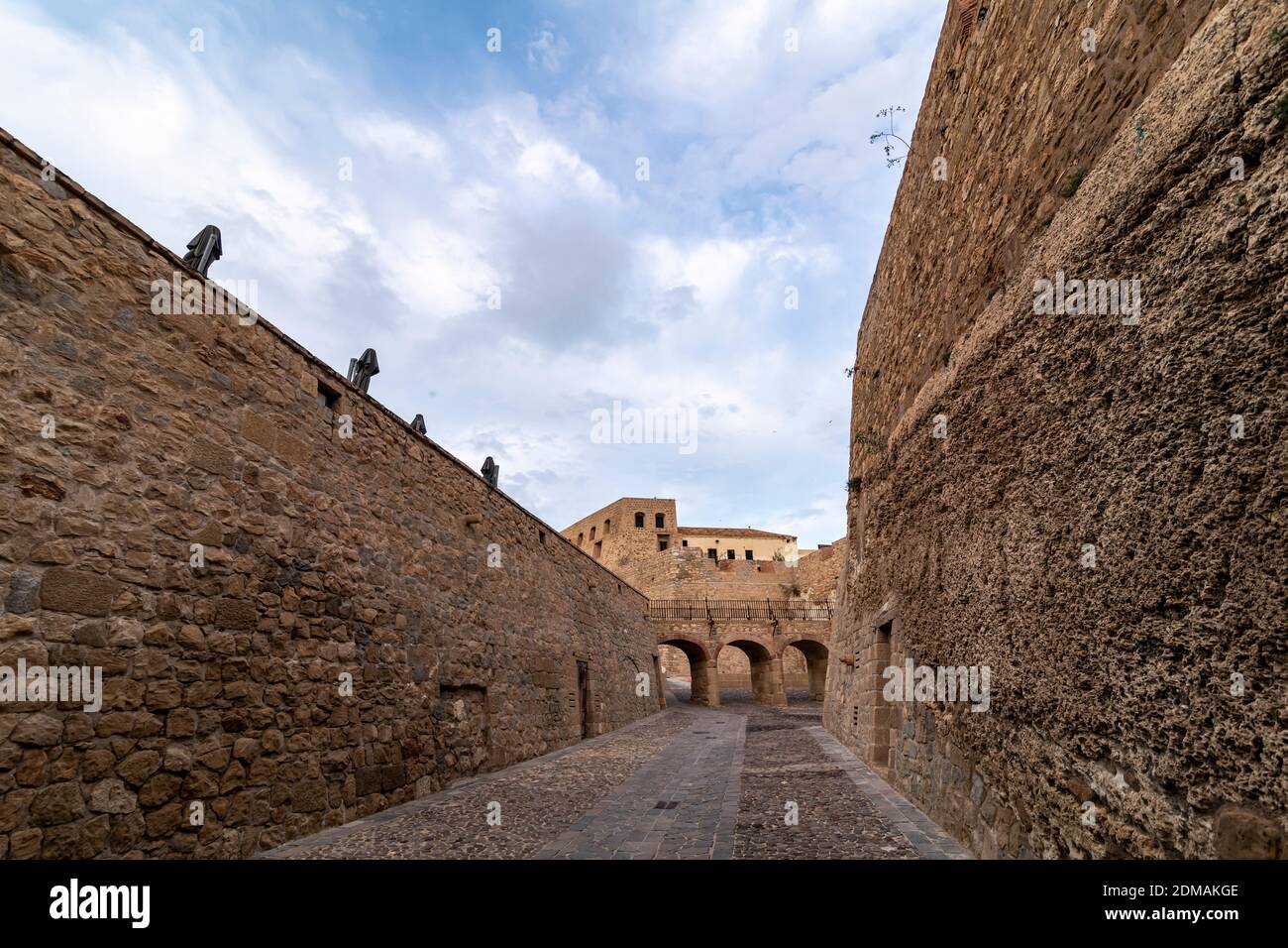 Old Melilla is a walled city, which in past centuries served as a refuge for its inhabitants in territorial disputes. Stock Photo