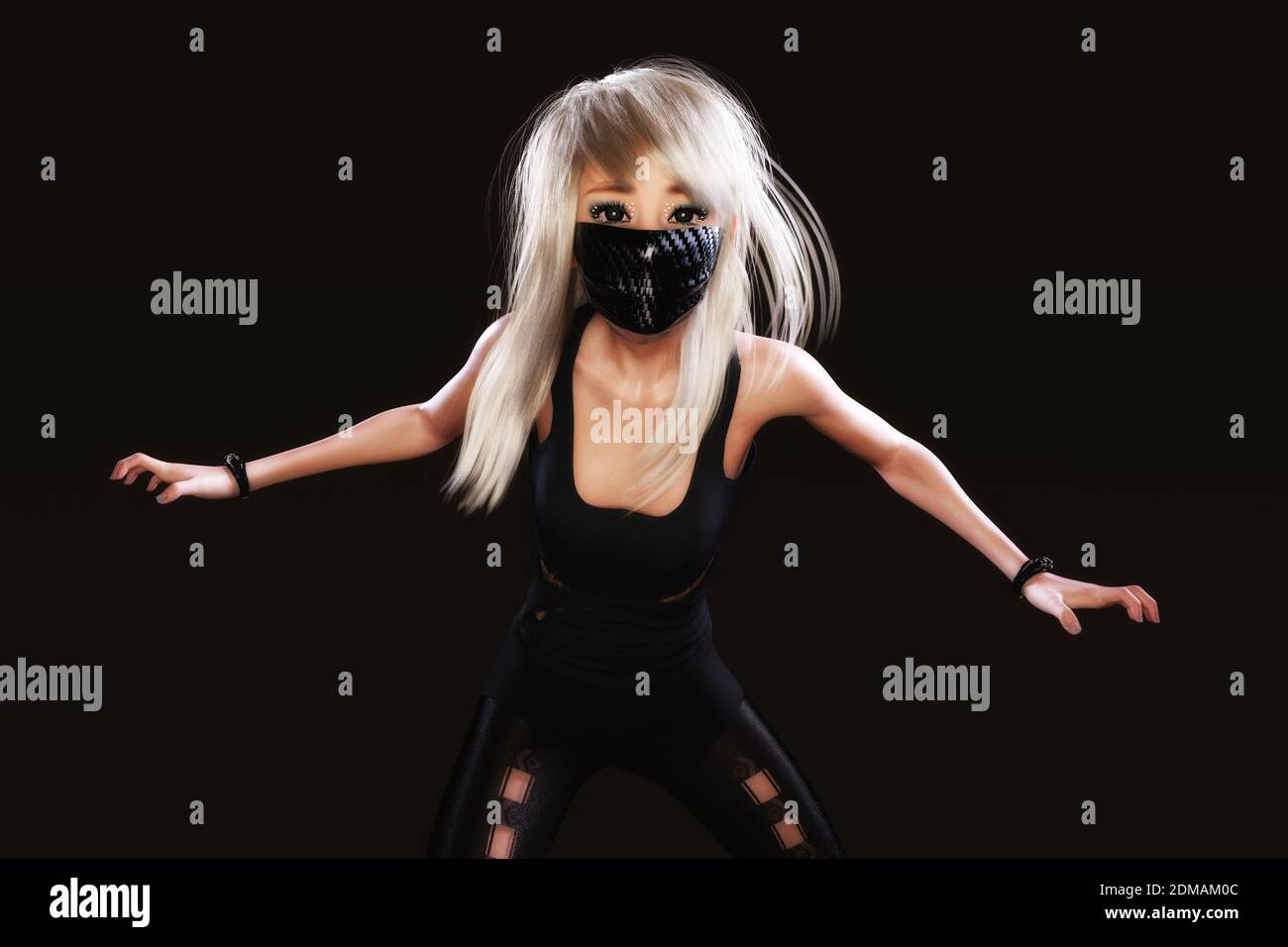 3d illustration woman mask hi-res stock photography and images - Alamy