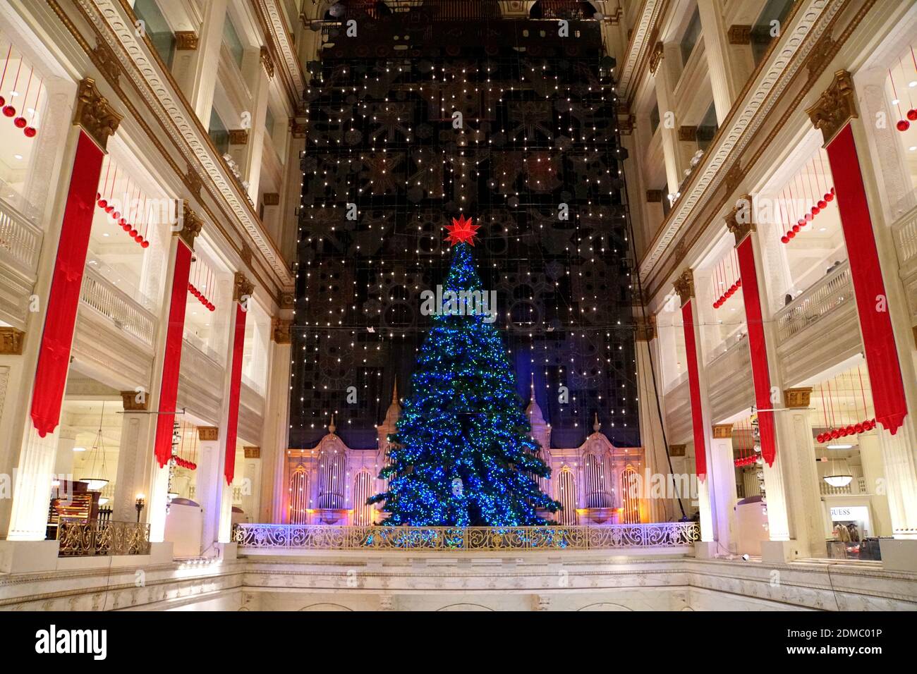 Philadelphia, Pennsylvania, U.S December 23, 2018 A large Christmas