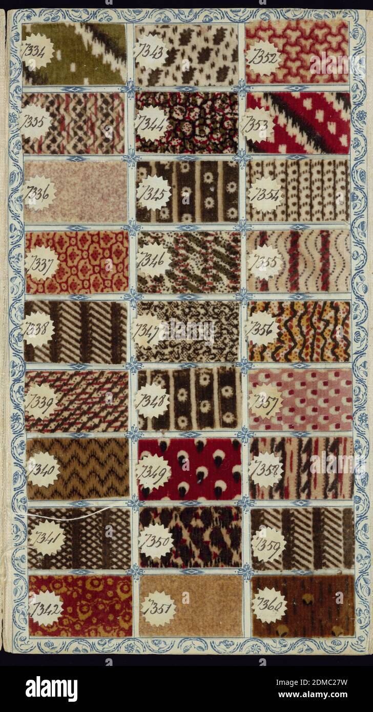 Salesman s sample book Medium marbleized paper cardboard