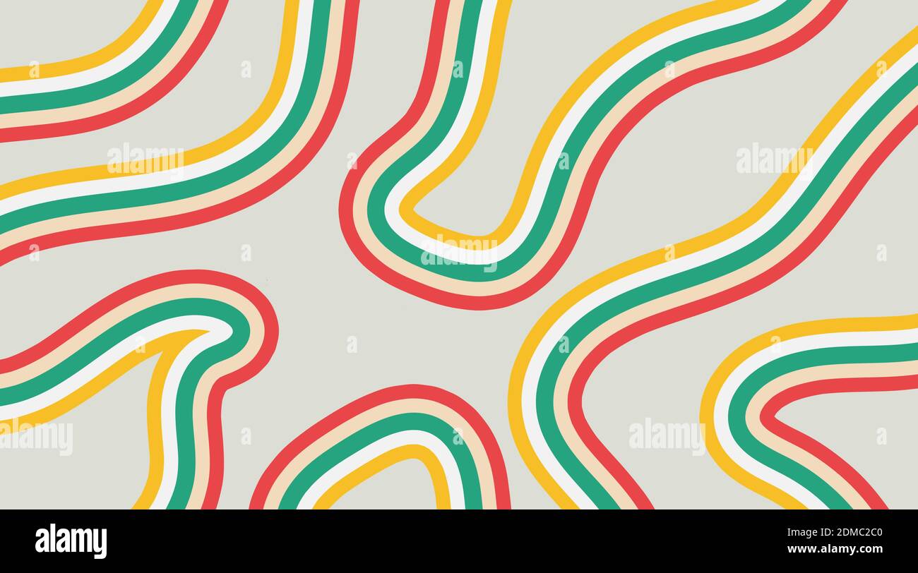 Abstract vector background design with irregular wavy lines in pastel ...