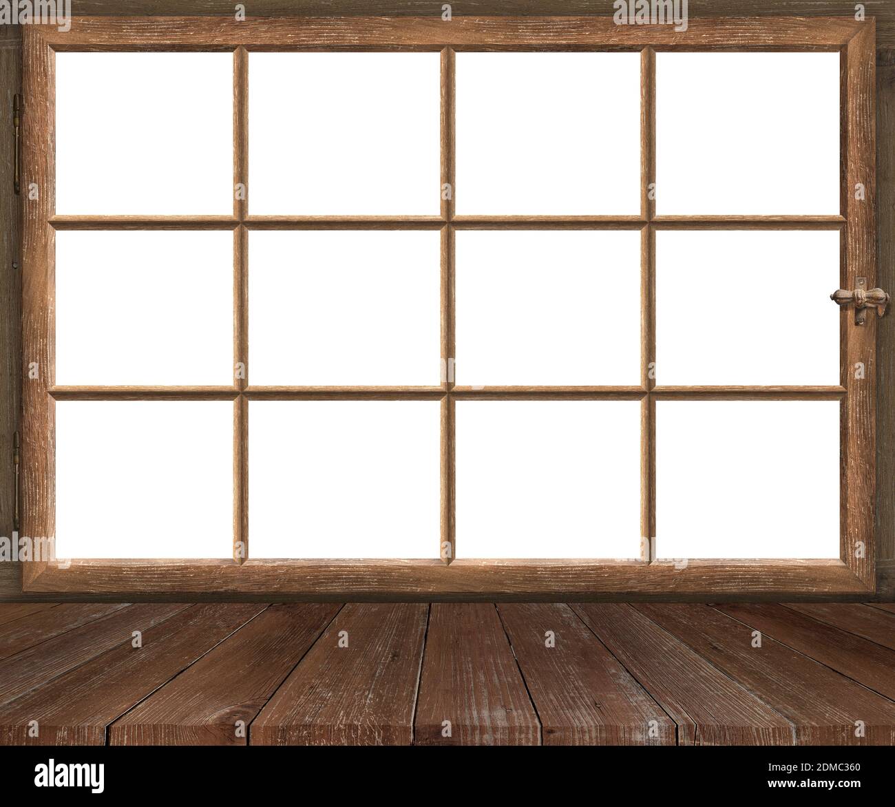 old antique wood window frame white background Stock Photo Alamy