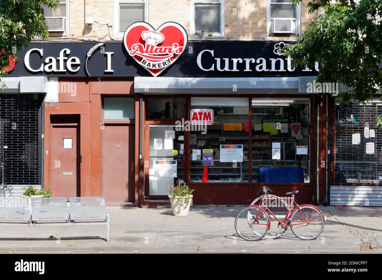 Allan's Bakery, 1109 Nostrand Ave, Brooklyn, New York. NYC storefront photo of a Caribbean bakery in the Prospect Lefferts Gardens/Crown Heights neigh Stock Photo