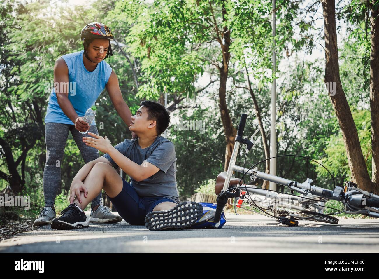 Sad boy on bike hires stock photography and images Alamy