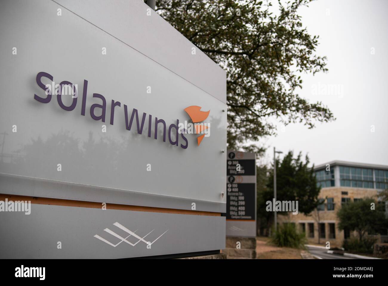 SolarWinds Headquarters, hacked software company Stock Photo