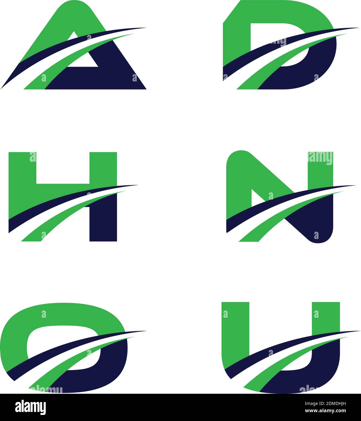 Set colorful letter design concept for your business icon. Best ...
