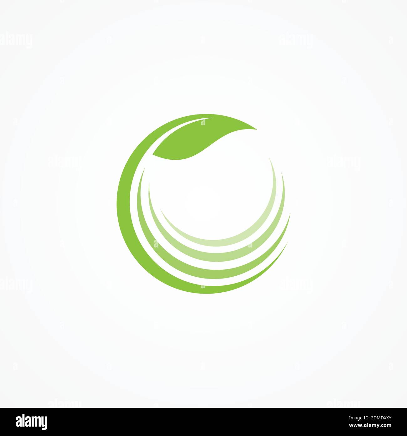 Nature logo for healthcare company icon concept. Creative circle logo ...