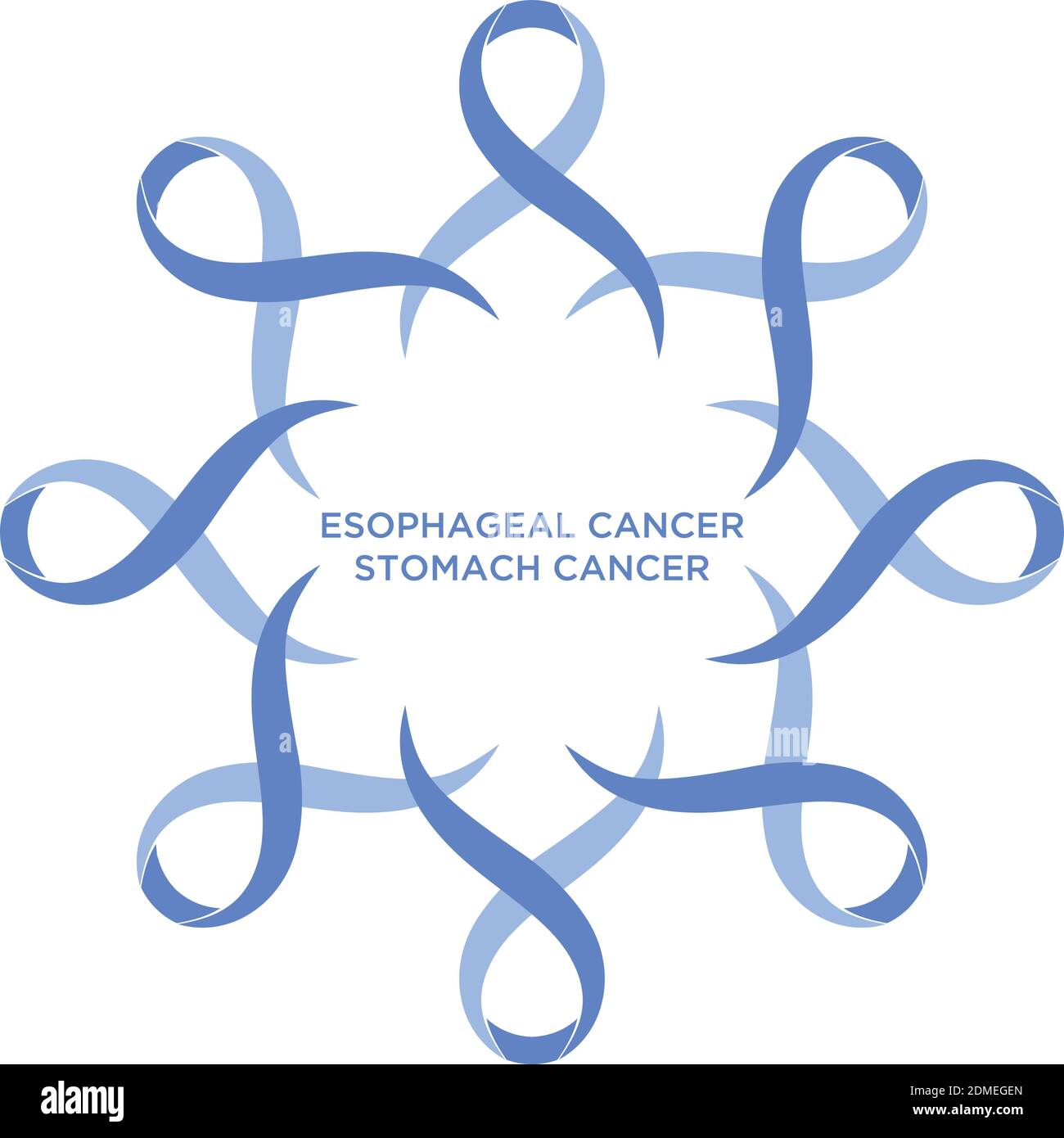 Cancer ribbon periwinkle color representing the support of tackling