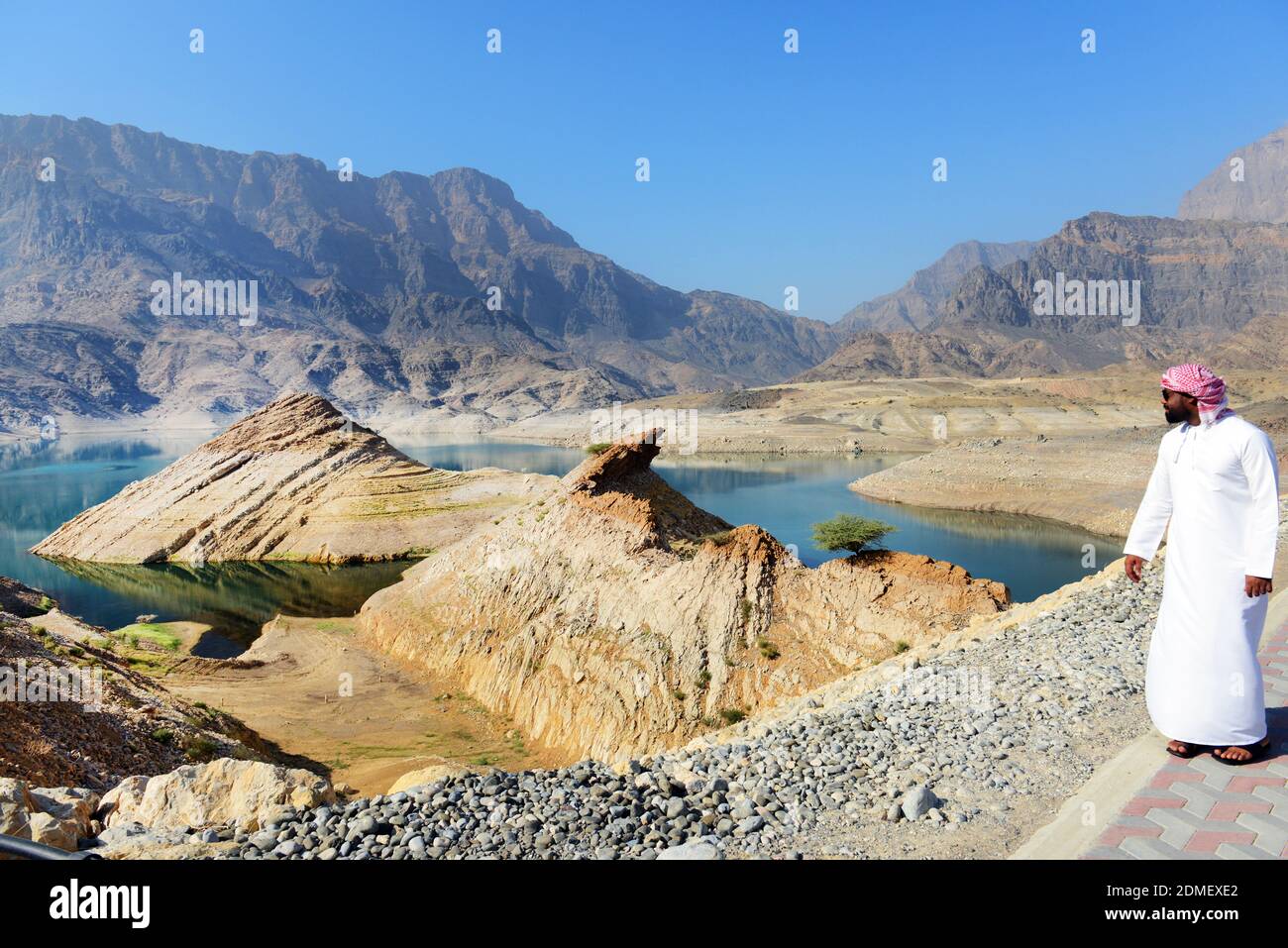 Wadi Dayqah Dam In Qurayyat Oman Stock Photo Alamy