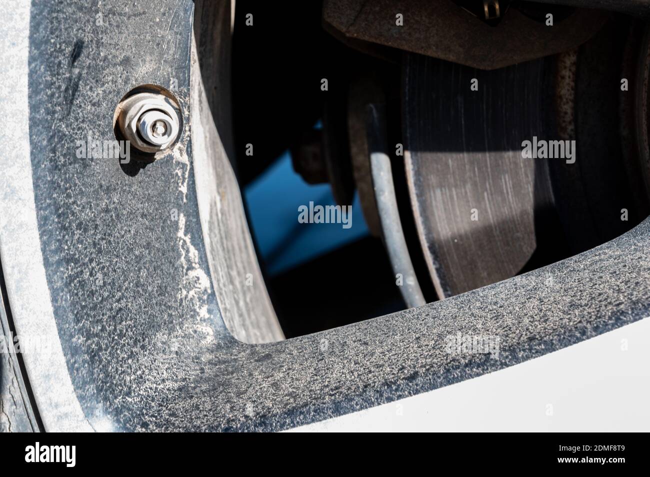 performing maintenance check on a vehicle tire by checking pressure