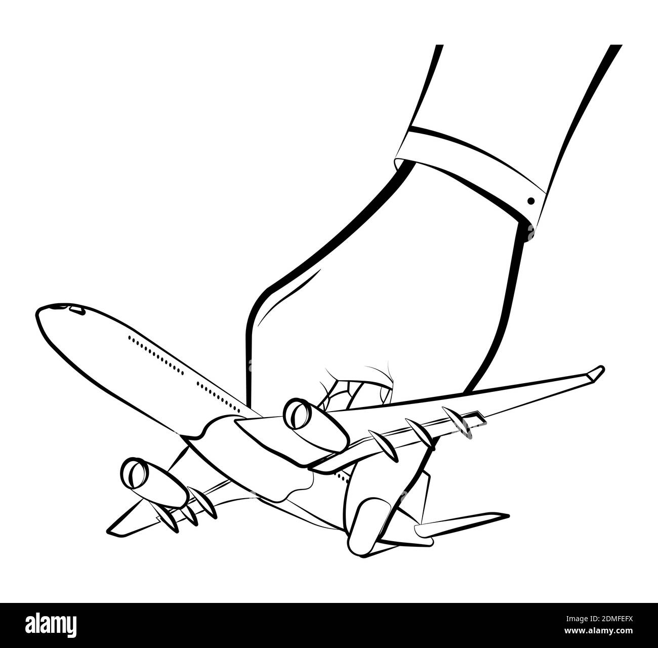 Cargo hold plane Stock Vector Images Alamy