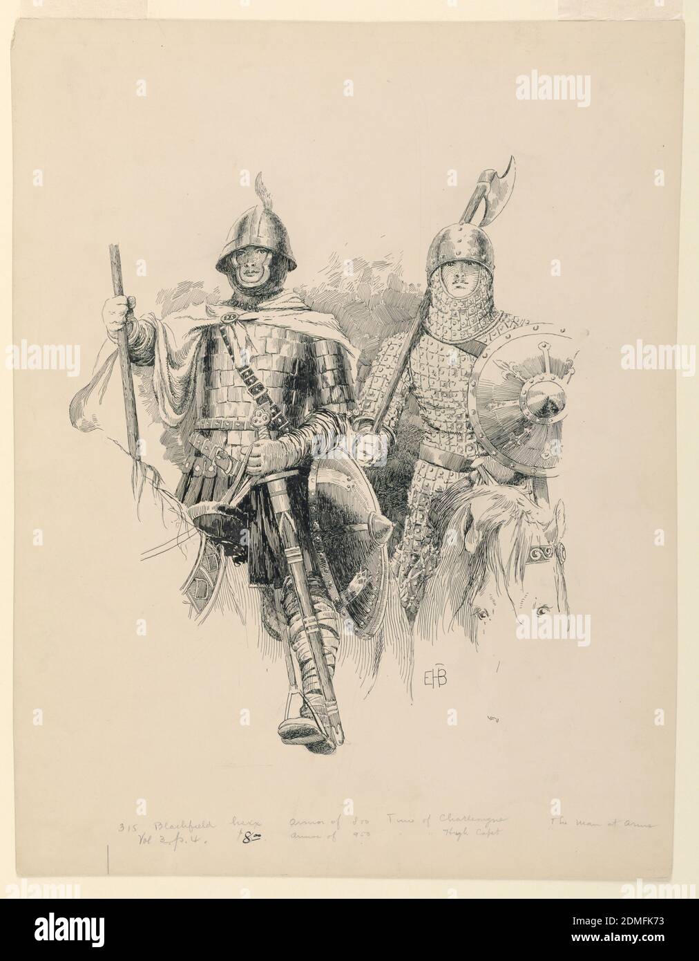 Armor of 800. Time of Charlemagne', Edwin Howland Blashfield 