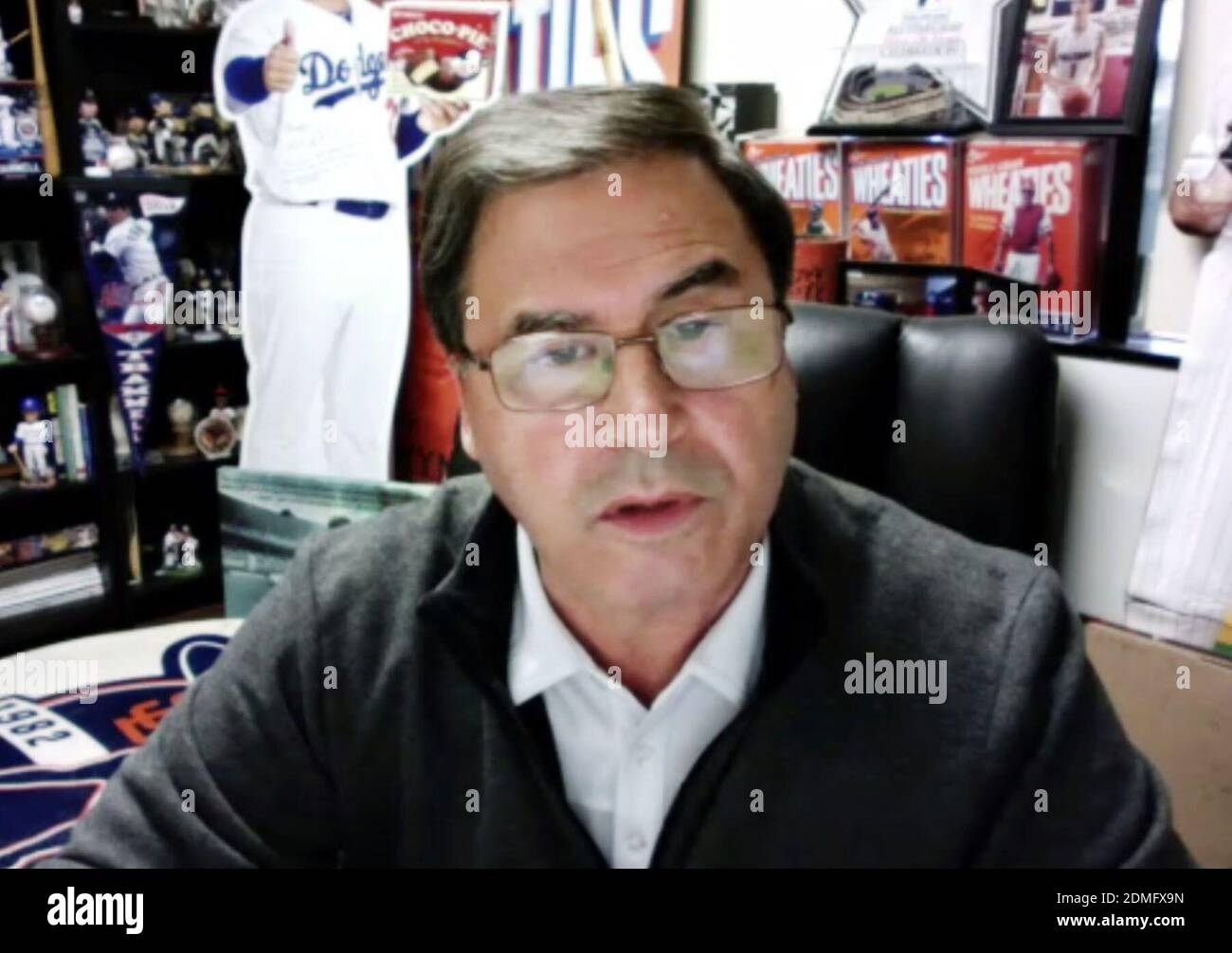 Screenshot image shows major league baseball agent John Boggs, who