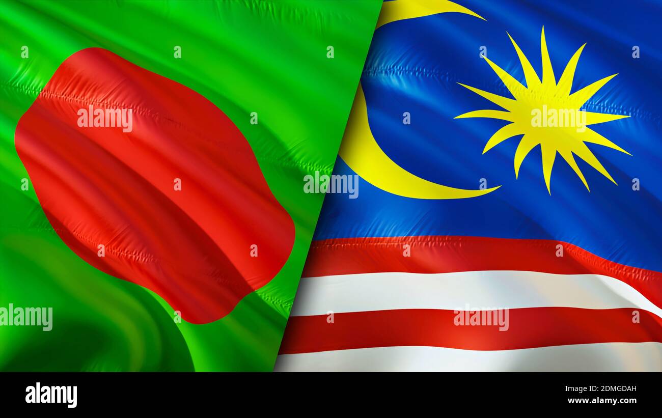 Bangladesh And Malaysia Flags 3d Waving Flag Design Bangladesh Malaysia Flag Picture Wallpaper Bangladesh Vs Malaysia Image 3d Rendering Banglad Stock Photo Alamy
