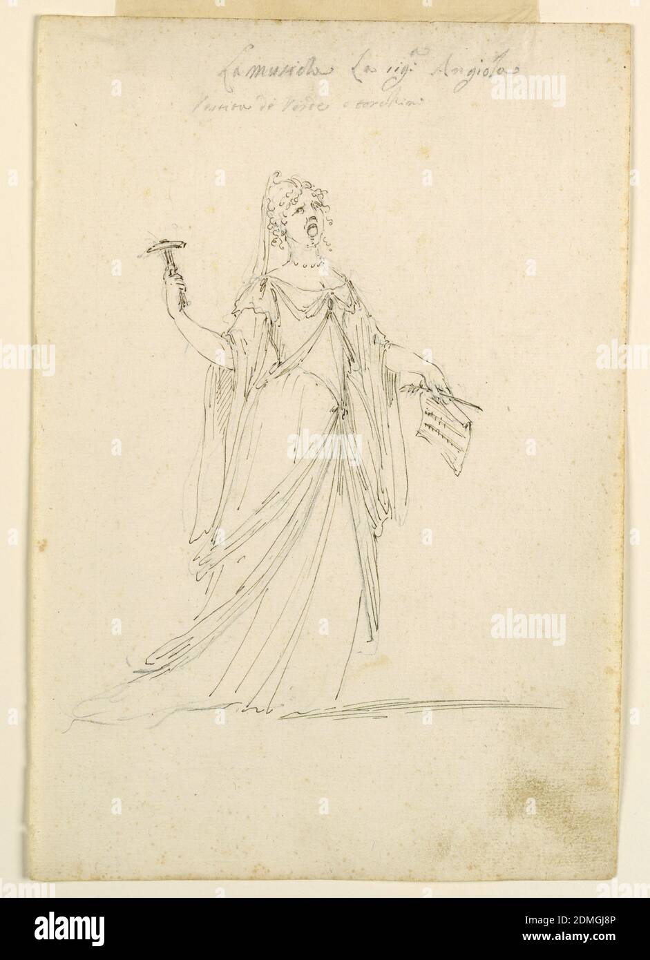 Costume Design For One Of The Three Youths Or Genii Hi Res Stock