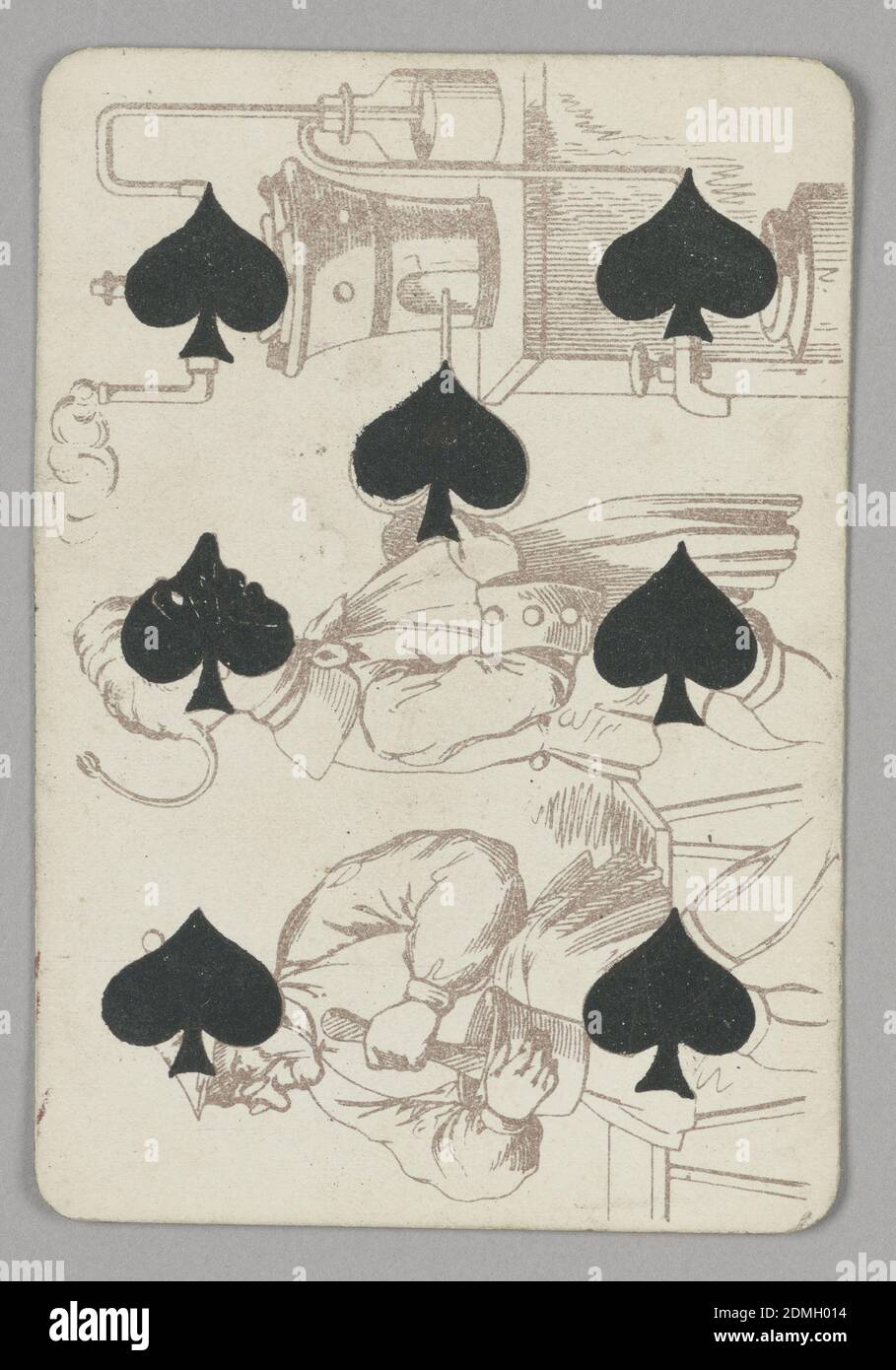 Seven of Spades, E. Le Tellier, French, active late 19th century, B.P