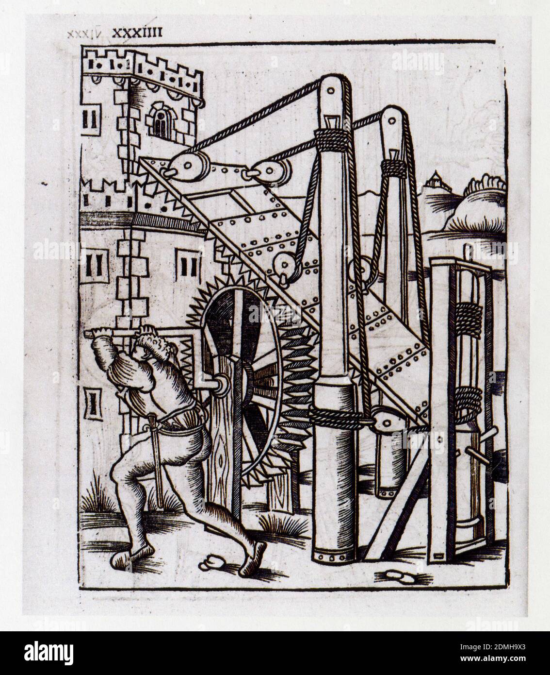 Vegece De Re Militari Erfurt 1512 1513 Pont Levis Reconstitue Par Valturio Stock Photo Alamy
