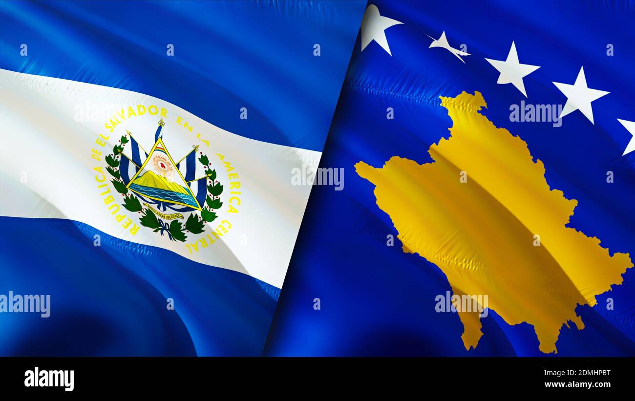 Germany and Kosovo flags. 3D Waving flag design. Germany Kosovo flag,  picture, wallpaper. Germany vs Kosovo image,3D rendering. Germany Kosovo  relatio Stock Photo - Alamy