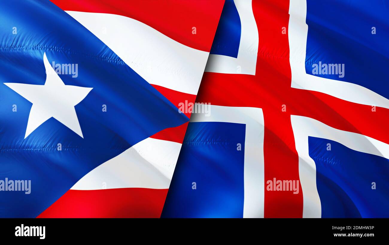 Iceland puerto rico flag hires stock photography and images Alamy