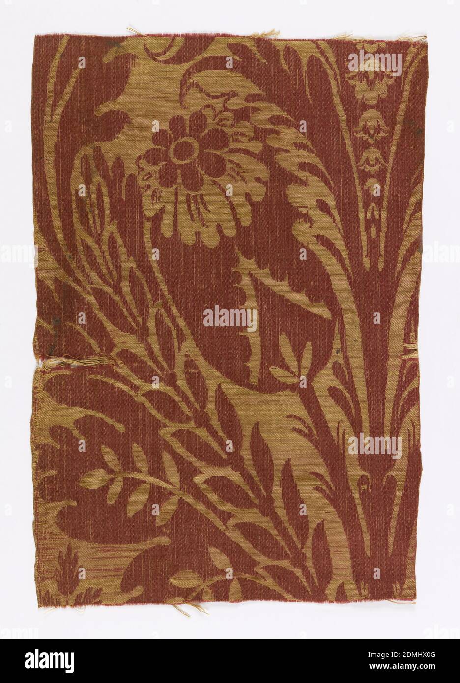 Fragment, Medium silk and metal Technique brocaded damask, Large